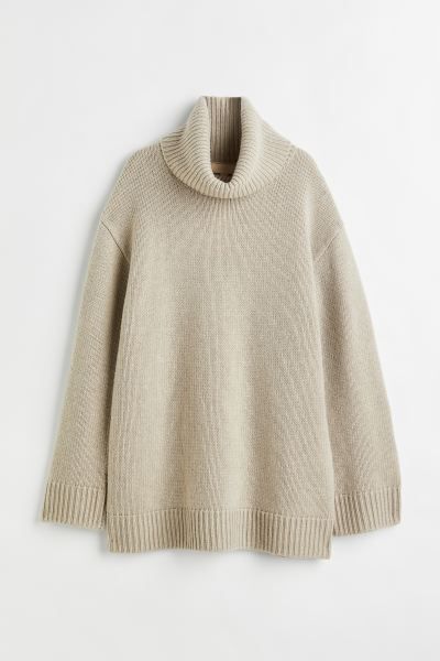 Cashmere-mix polo-neck jumper | H&M (UK, MY, IN, SG, PH, TW, HK)