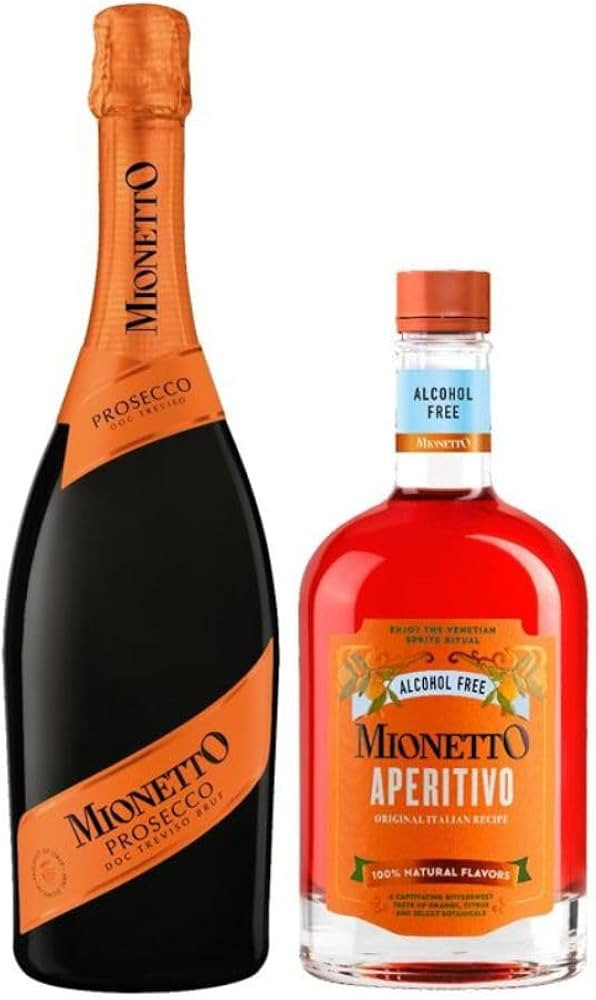Mionetto Prosecco Spumante DOC Treviso Brut (1x0,75l) und Aperitivo Alkoholfrei (1x 0,5l), Genuss... | Amazon (DE)