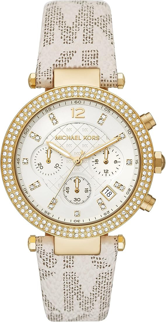 Michael Kors Parker Stainless Steel Watch With Glitz Accents | Amazon (US)