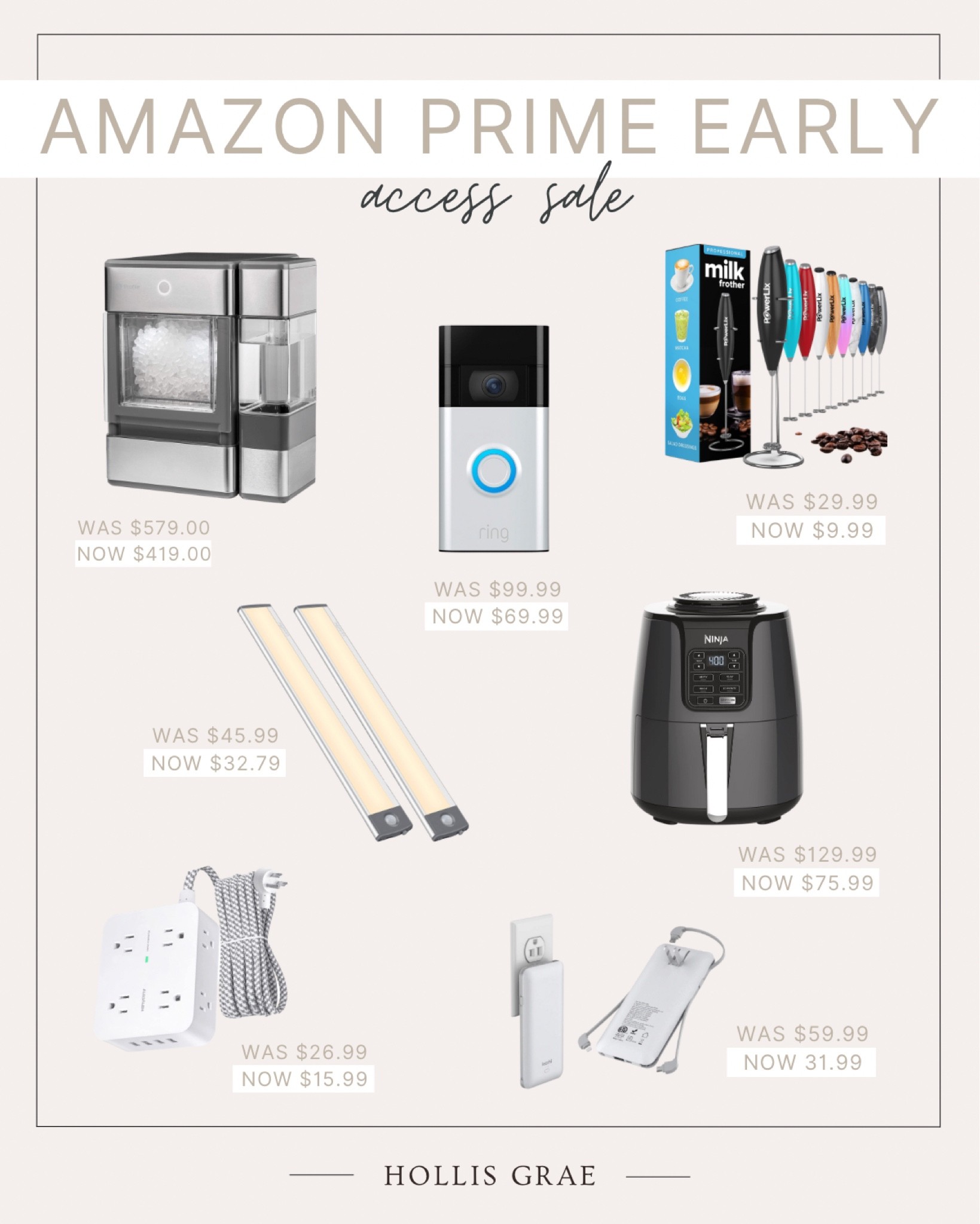 Shop these amazing Amazon Prime Early Access Sale items for your home!! Deals only last until October 12th!

Amazon Prime sale / Air Fryer / Drink Mixer / Ice Maker / Portable Charger / Ring Doorbell / Black Friday deals

#LTKfamily #LTKsalealert #LTKhome
