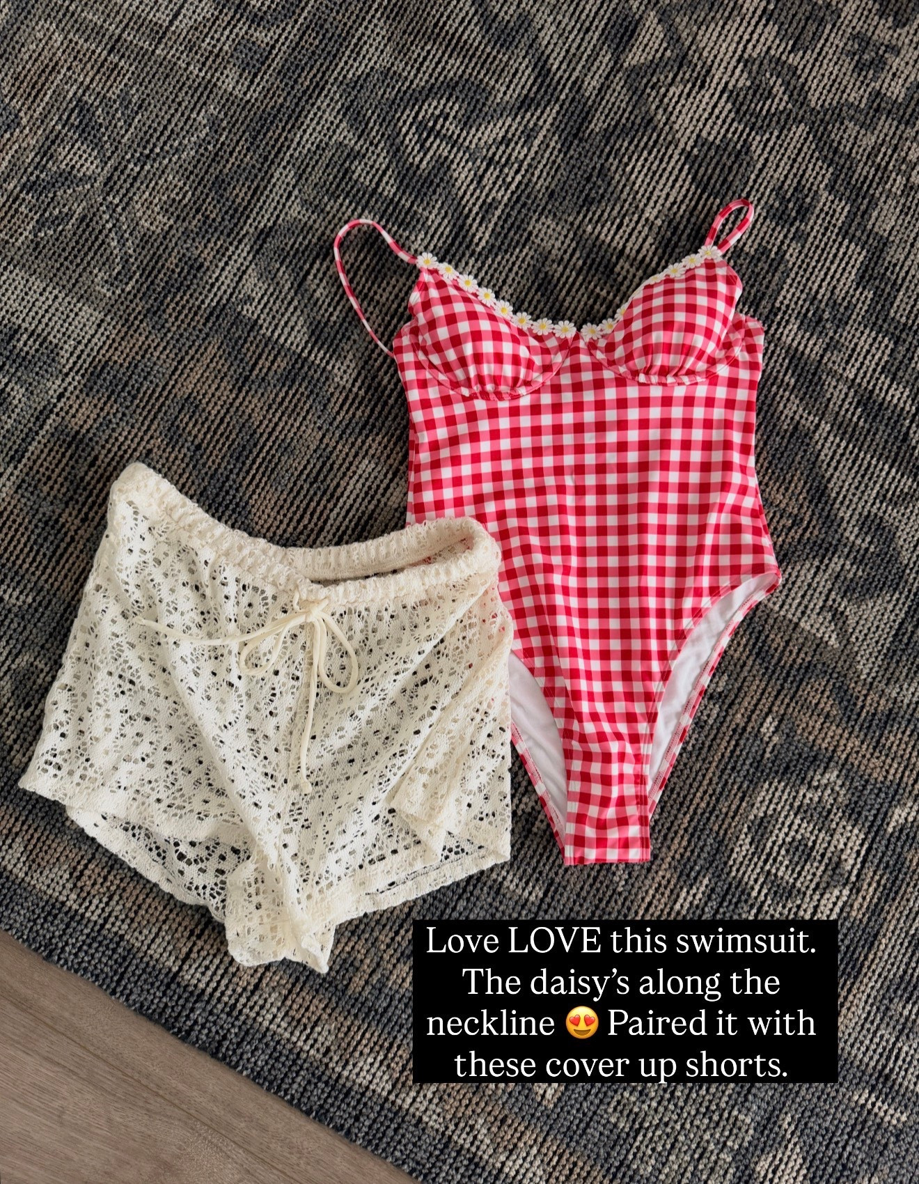 The cutest $22.98 swimsuit 😍 I paired it with these cute coverup shorts. S in both!

#LTKTall #LTKSwim