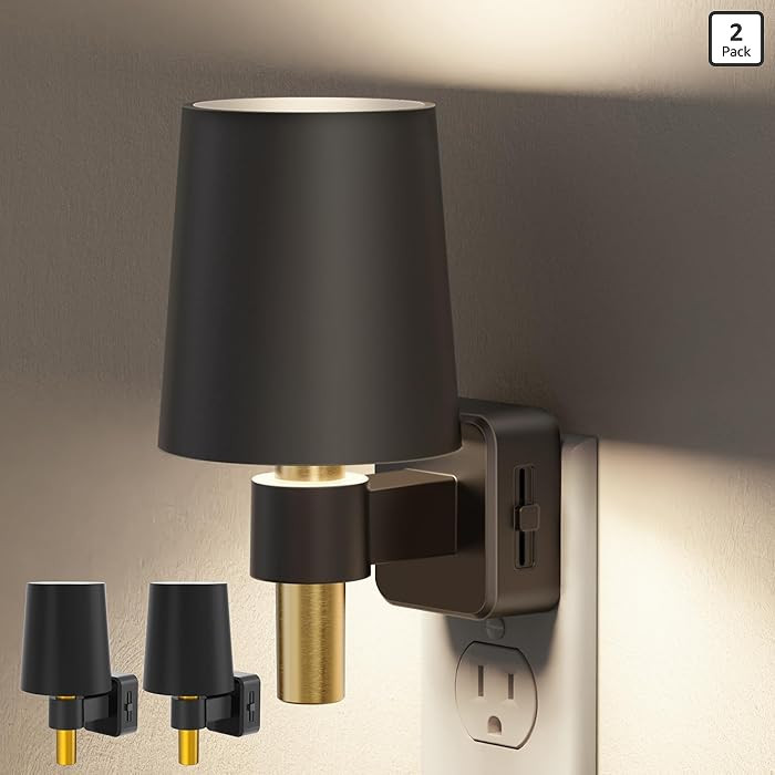 Briignite Night Light, Dimmable Night Lights Plug into Wall [2 Pack], Dusk to Dawn Sensor, Daylig... | Amazon (US)