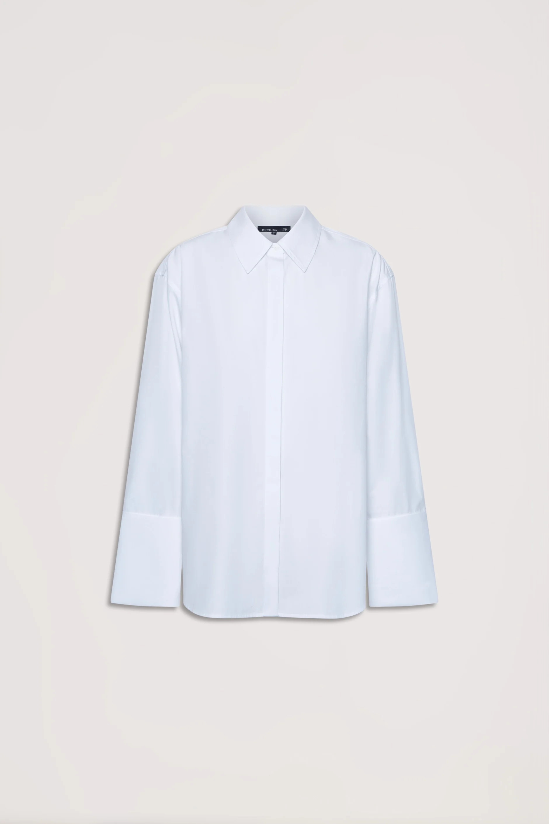 Nora Oversized Shirt - White | DECJUBA