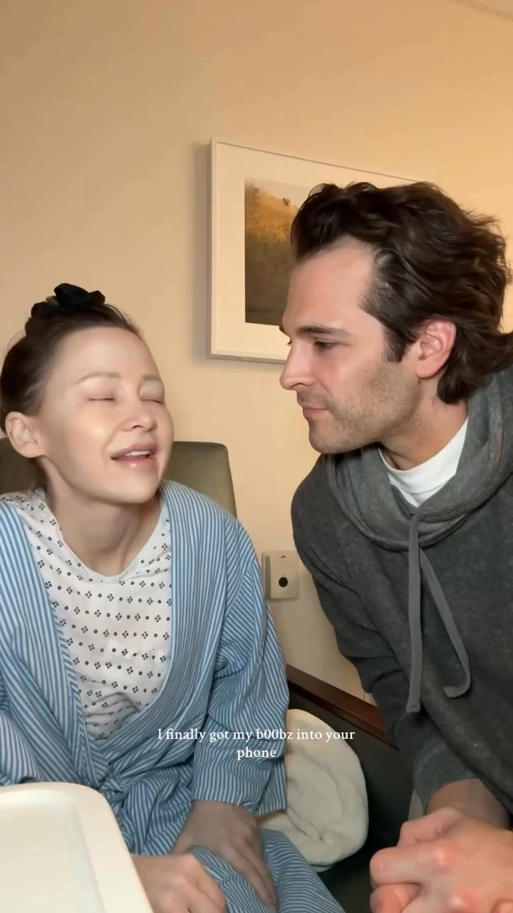 the end of this video 🥹 made me cry all over myself @drmikechiodo 🥹 I don’t remember any of that 🥹 i love you so much. 🩷 and you’re getting pretty good at doing my makeup 👀I am so beyond blessed to have our wonderful husband and a wonderful community. I feel so overwhelmed thinking about how hard this would all be without him and without you. Prayers up for clean margins! 🙏🏼🙏🏼🙏🏼🙏🏼 I do need to declare that I believe I am healed in Jesus’ name!!! 🩷 God is here with me. 🩷 he will make beauty from ashes. And until then I will be distracting myself … Need to give you a hair update… I’m so behind but, I mean… I’m kinda busy beating the “c” word. but guys I need to cut this hair it’s giving Morgan wallen when it’s down. What’s a cute SHORT haircut for me? I have a lot of hair on the top of my head but that’s it. None on the sides and the bottom is a single string. I’m grateful I kept hair. Kinda over the moon about it but I do need a cut and to get a wig. You can see how little the little bun that Mike puts up in this video (i always just put a big scrunchie around that to make it look like more). Anyway I digress but thank you for being here. 🩷 Self exams please. 🙏🏼🩷🙏🏼Early detection changes and saves lives. 🩷🙏🏼🩷 I love you 

 