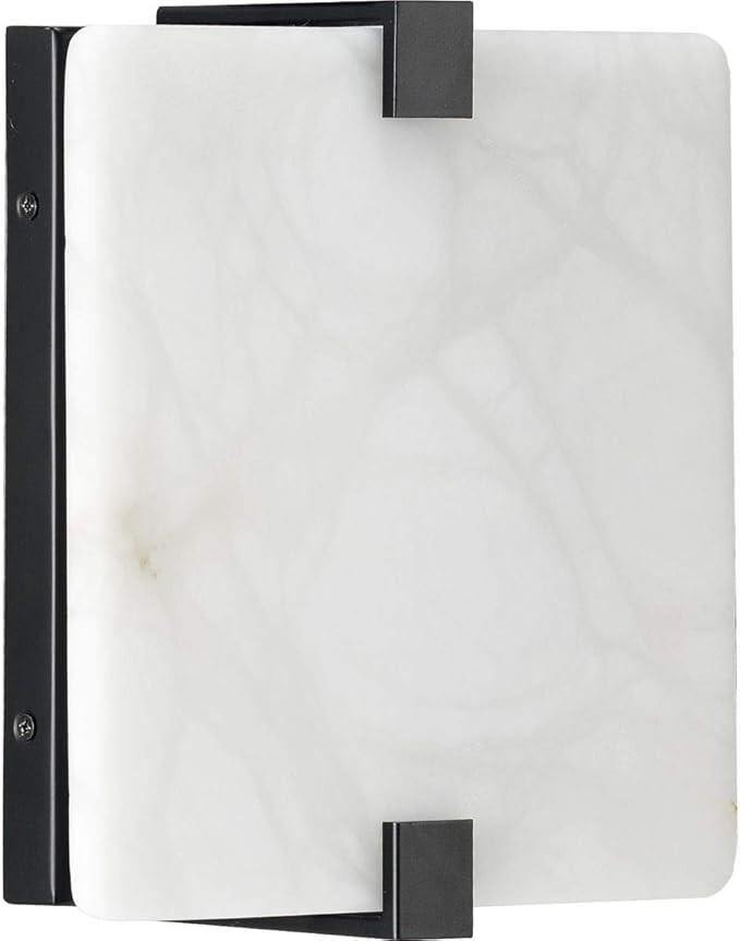 Progress Lighting LED Alabaster Stone Black ADA Wall Sconce 8.50x8.00x8.00 | Amazon (US)