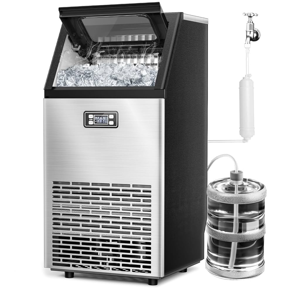 Joy Pebble Commercial Ice Maker Machine,100 lbs /24H Self Cleaning Under Counter Ice Machine with... | Amazon (US)