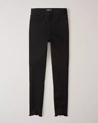 High Rise Super Skinny Ankle Jeans | Abercrombie & Fitch US & UK
