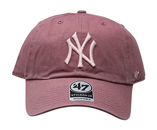 '47 MLB New York Yankees Brand Clean Up Adjustable Cap, One Size, Muave | Amazon (US)