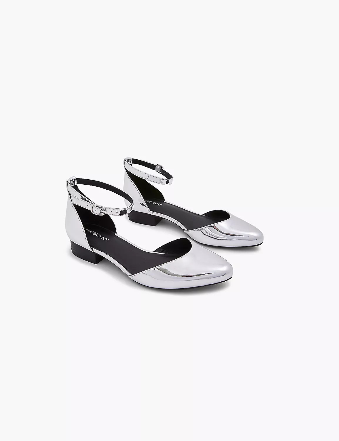 Dream Cloud Metallic Faux-Leather Flat | LaneBryant | Lane Bryant (US)