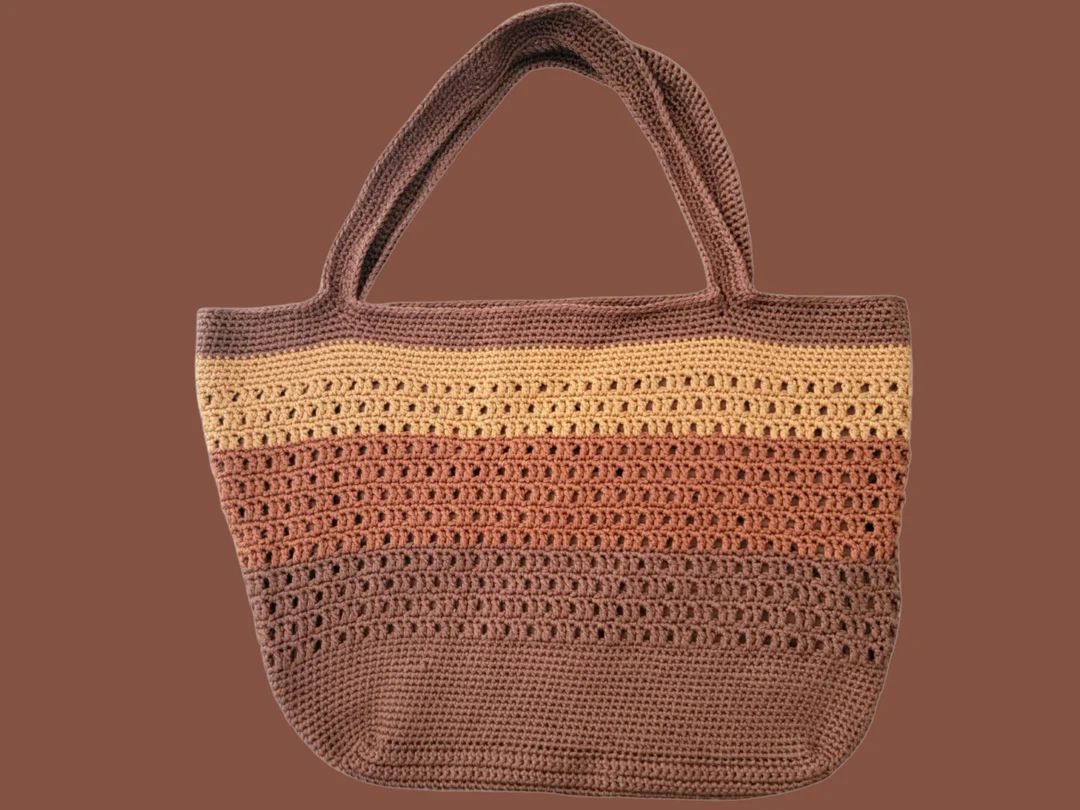 Shoulder Handbag Crochet Tote Large Crochet Tote Bag Lined - Etsy | Etsy (US)