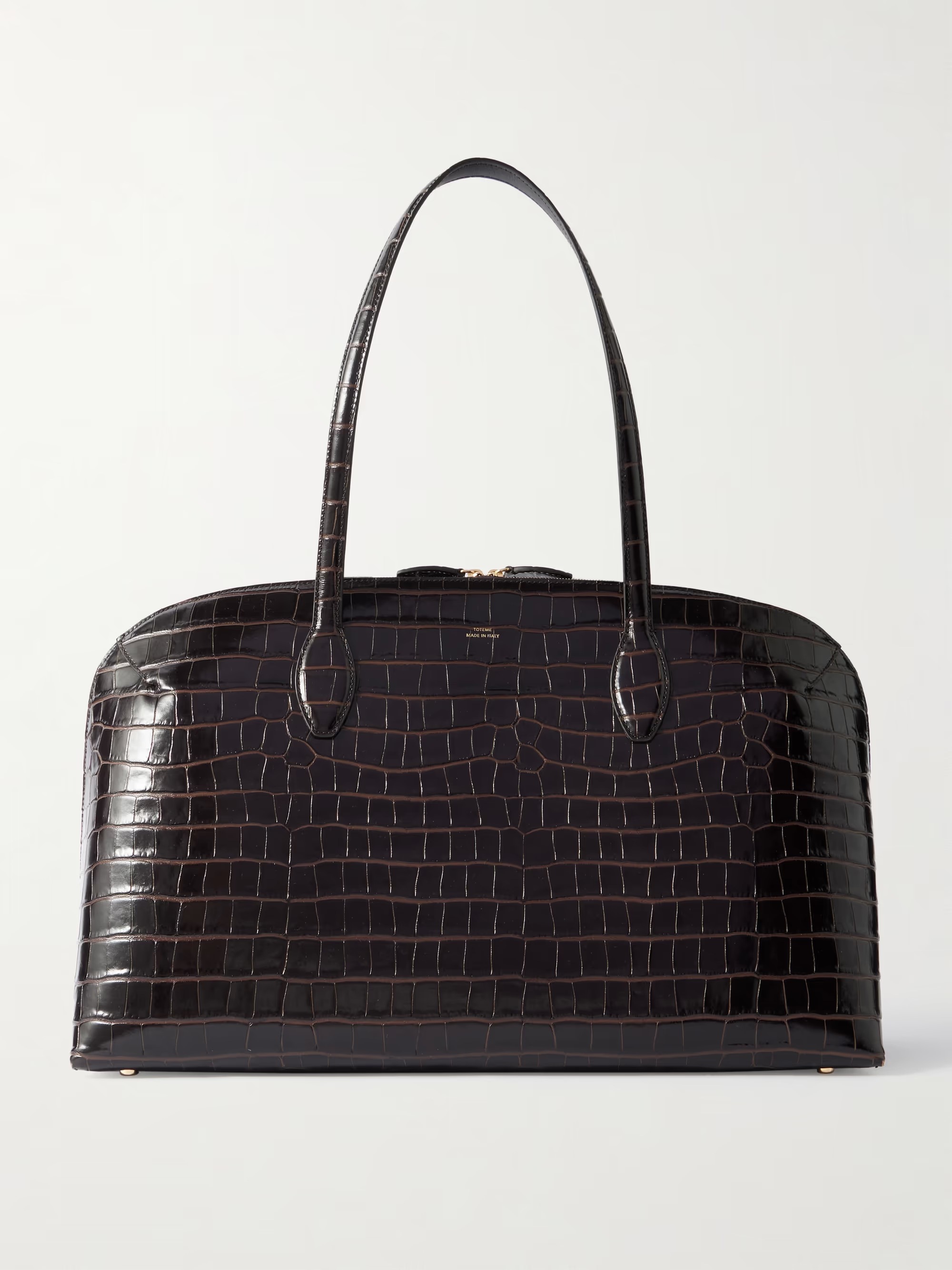 Croc-effect leather tote | NET-A-PORTER (US)