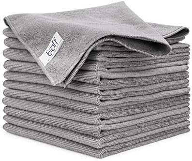 Buff Microfiber Cleaning Cloth | Gray (12 Pack) | Size 16" x 16" | All Purpose Microfiber Towels ... | Amazon (US)
