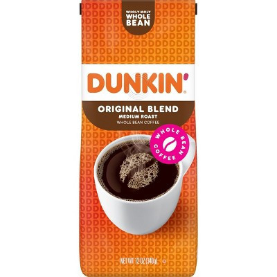 Dunkin' Original Blend Whole Bean Medium Roast Coffee - 12oz | Target