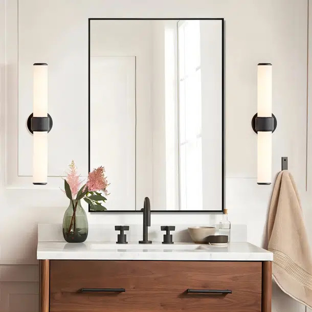 Idina Rectangle Metal Wall Mirror | Wayfair North America