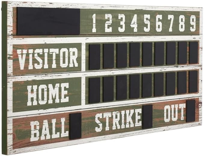 Stylecraft Home Collection WI52445DS Wooden Scoreboard - 48 Inch Wall Decor, Multicolored Finish | Amazon (US)
