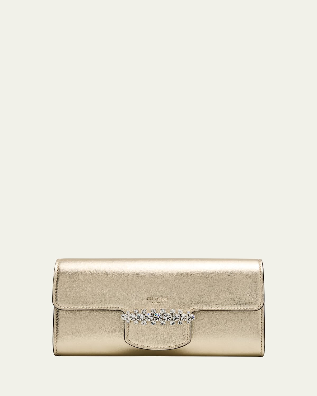 Bing Crystal Metallic Leather Wallet | Bergdorf Goodman