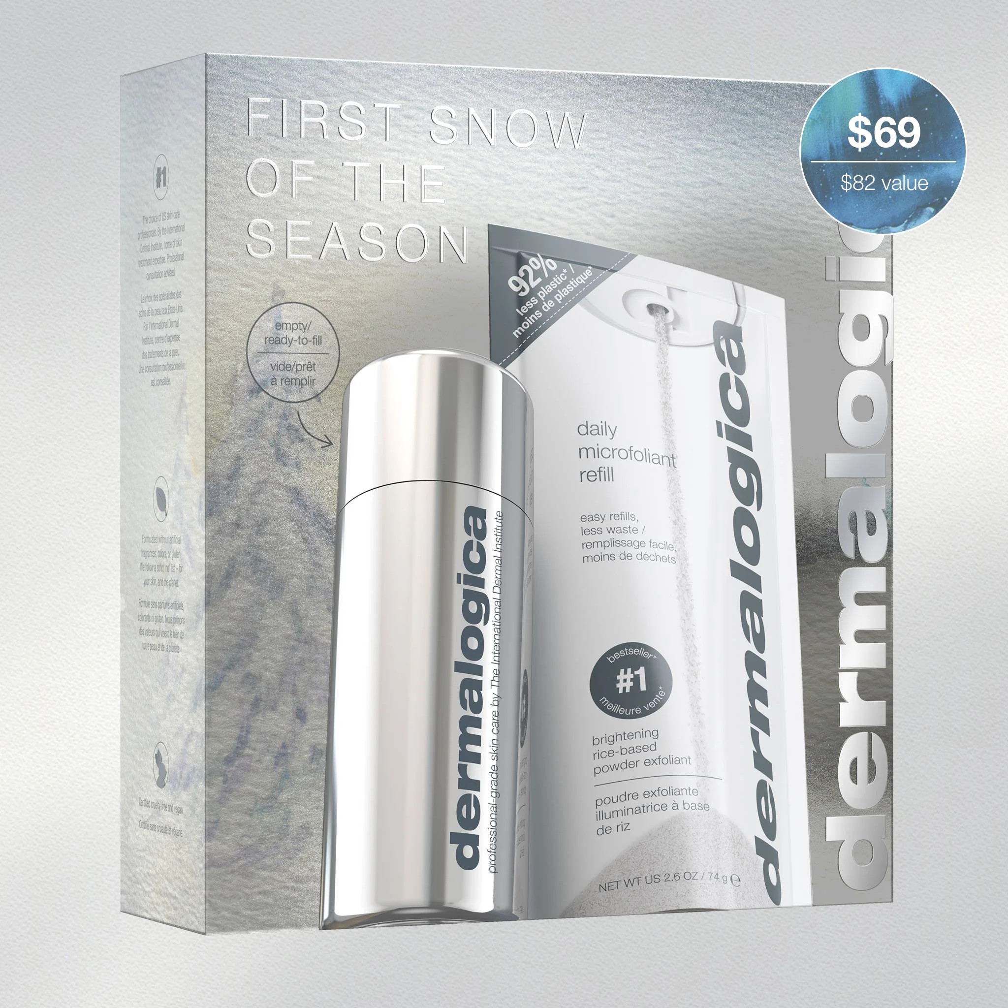 First Snow of the Season Bundle (seasonal edition canister + refill) | Dermalogica® | Dermalogica (US)