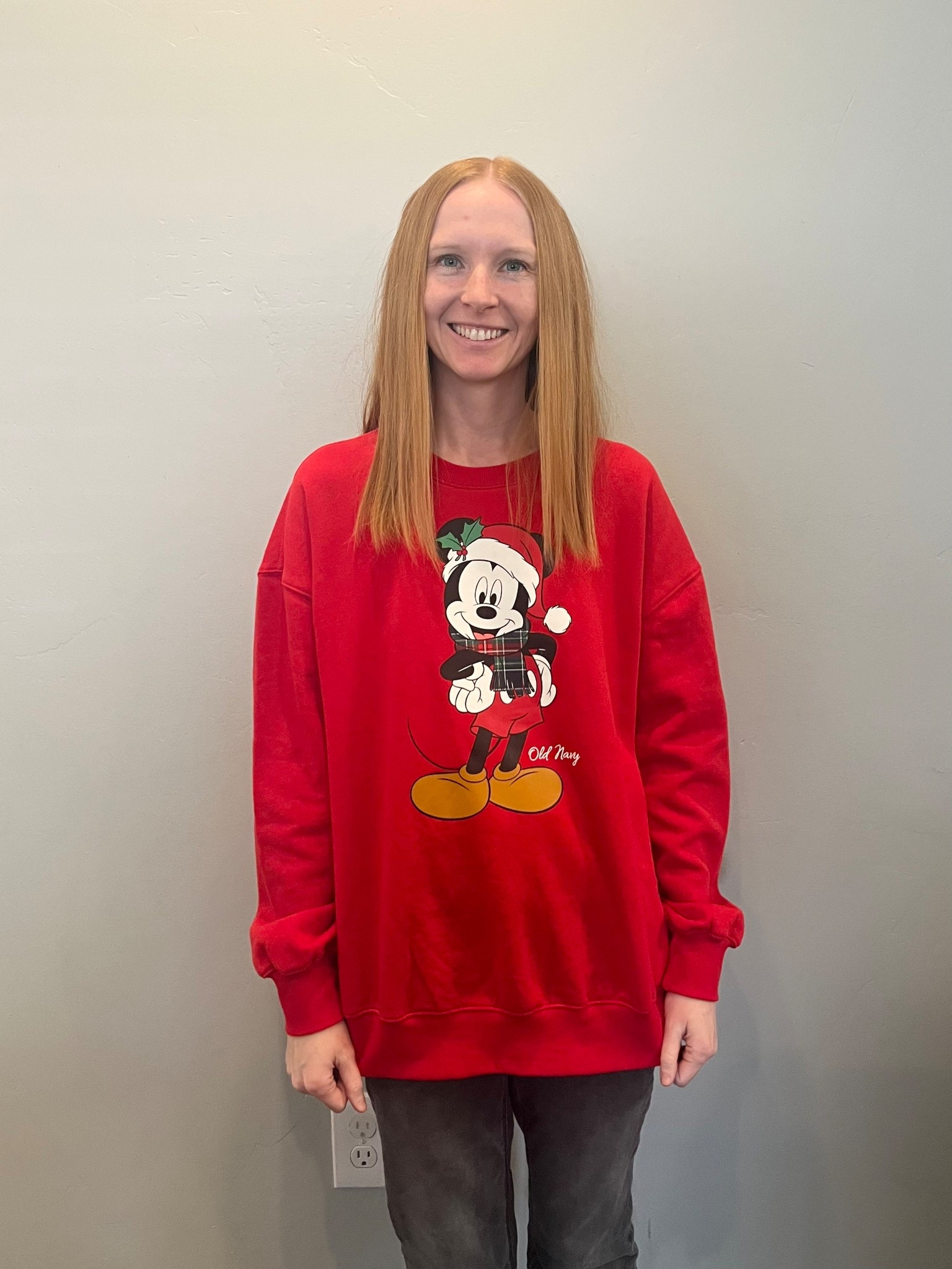 Santa Mickey sweatshirt from Old Navy. I’m wearing size XS. It’s so cute! 

#LTKootd #LTKgrwm #LTKHoliday