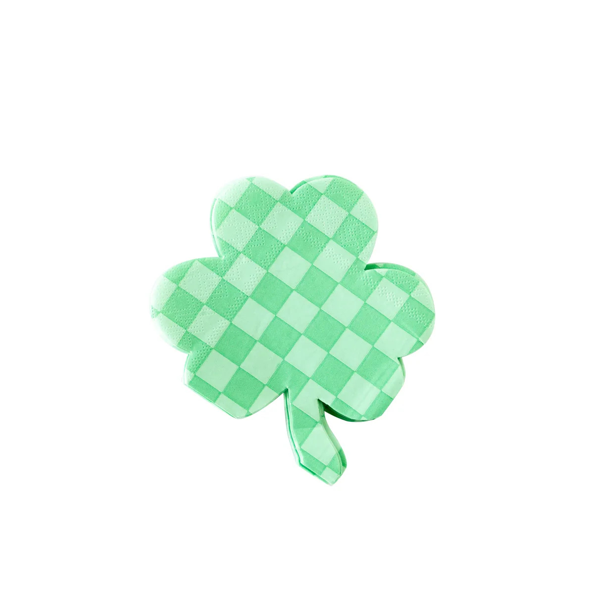 Checkered Shamrock Paper Napkin | Get Gatherings