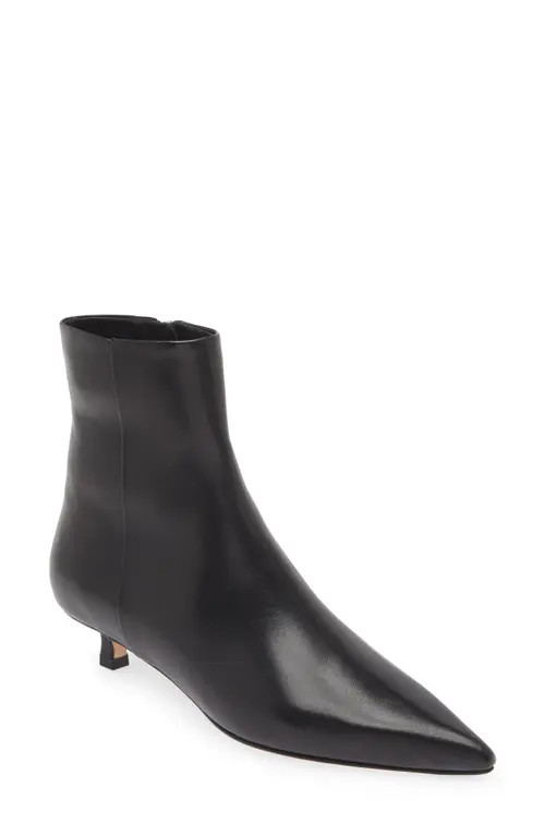 aeyde Sofie Pointed Toe Bootie in Black at Nordstrom, Size 11Us | Nordstrom