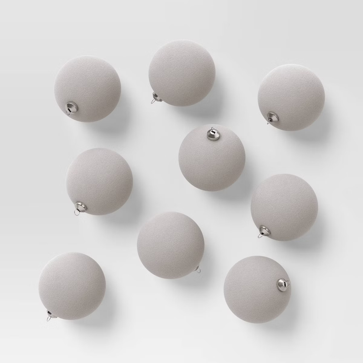 9ct 80mm Christmas Flocked Ball Ornament Set - Wondershop™ | Target