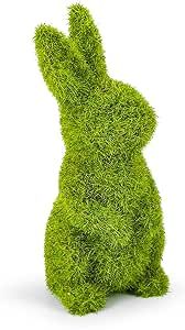 Easter Bunny Decorations,Resin Moss Bunny Figurine,Garden Artificial Moss Rabbit Easter Décor Ea... | Amazon (US)