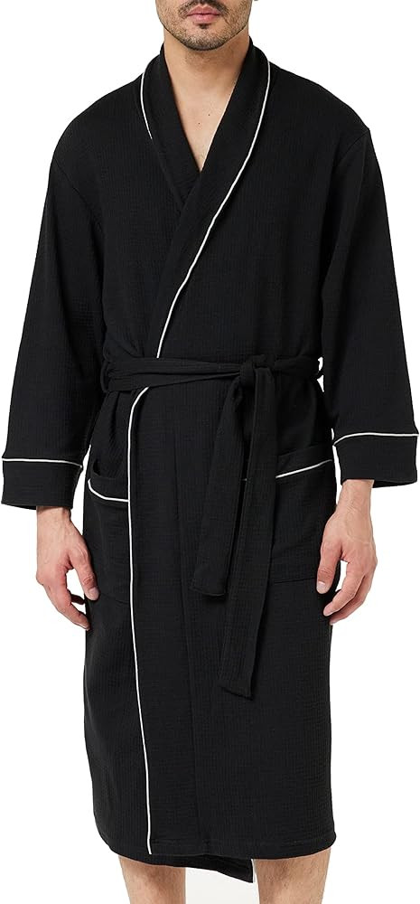 Amazon Essentials Men's Lightweight Waffle Bathrobe (Available in Big & Tall) | Amazon (US)
