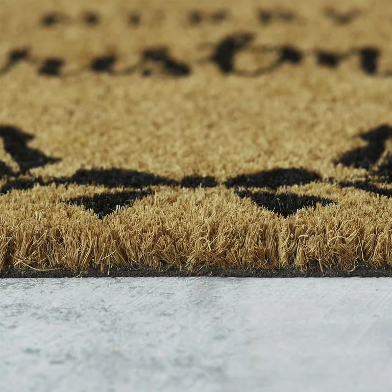 My Texas House Natural/Black Merry Christmas Outdoor Coir Doormat, 18" x 30" | Walmart (US)