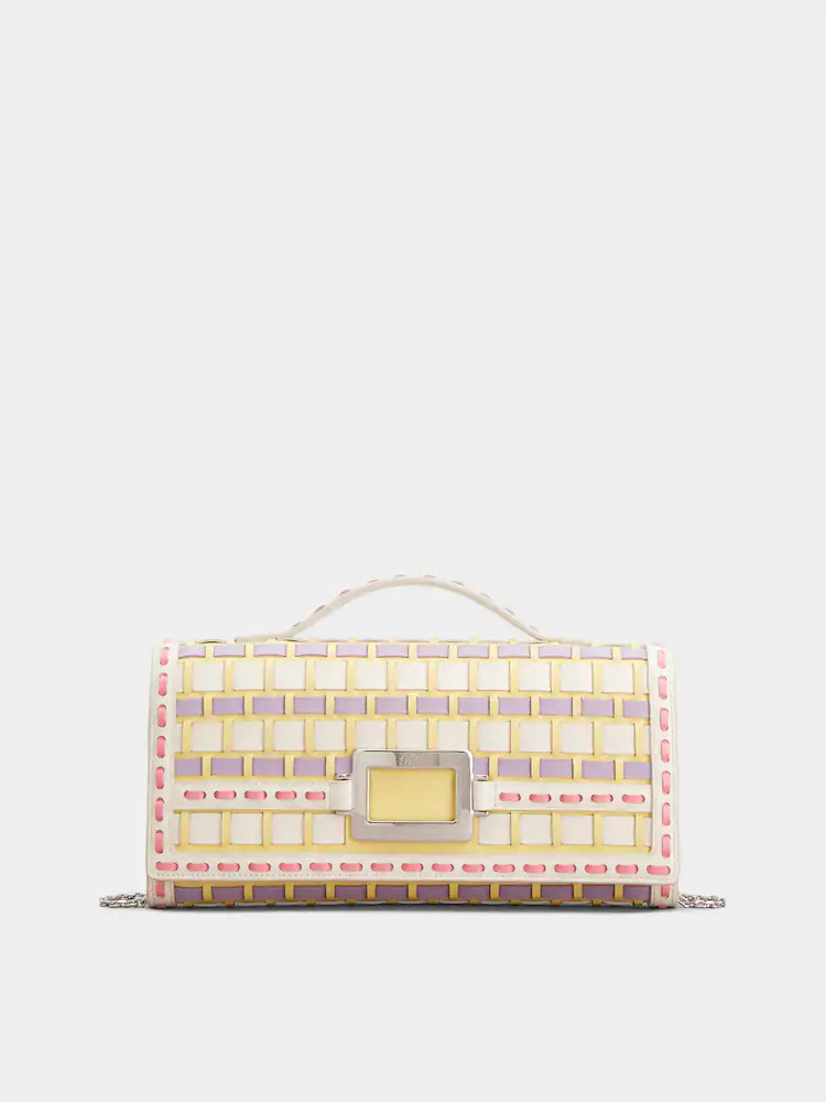 Belle Vivier Clutch in leather | Roger Viver US
