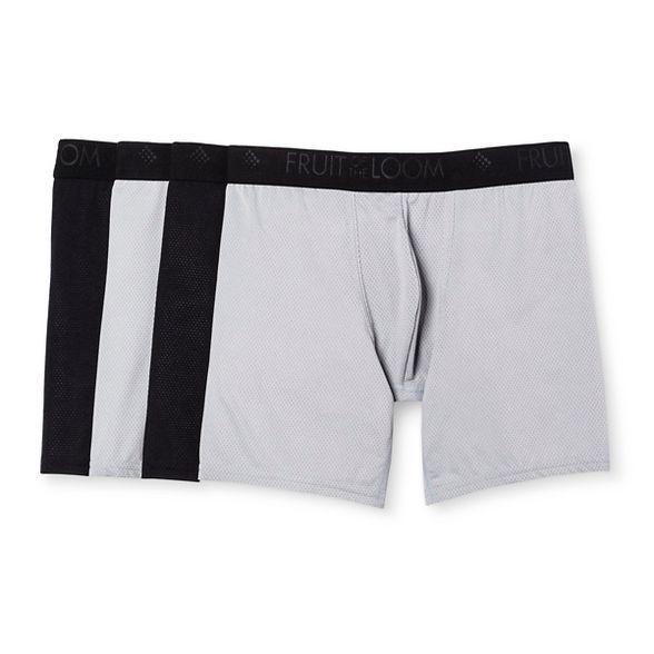 Fruit of the Loom Men's 4pk Select Breathable Micro-Mesh Boxer Briefs | Target