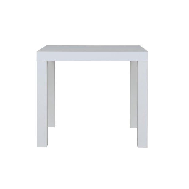 Mainstays Parsons Square End Table, White | Walmart (US)