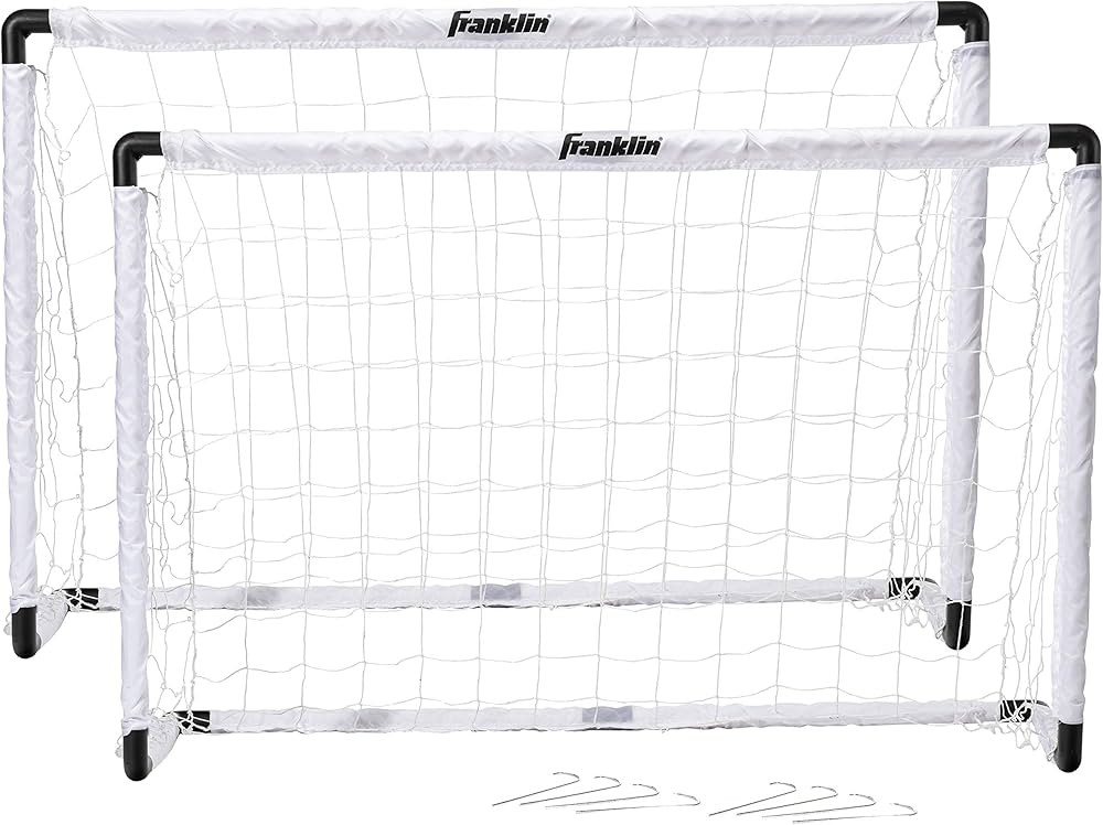 Franklin Sports Kids Soccer Goal Set - Portable Backyard Youth Soccer Goals - 2 Mini Soccer Goals... | Amazon (US)