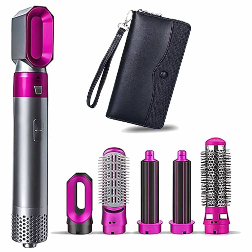 WIIKWEEK  5 in 1 Detachable Hair Curler, Electric Hair Comb, Rotating Hot Air Brush, Suitable for... | Walmart (US)