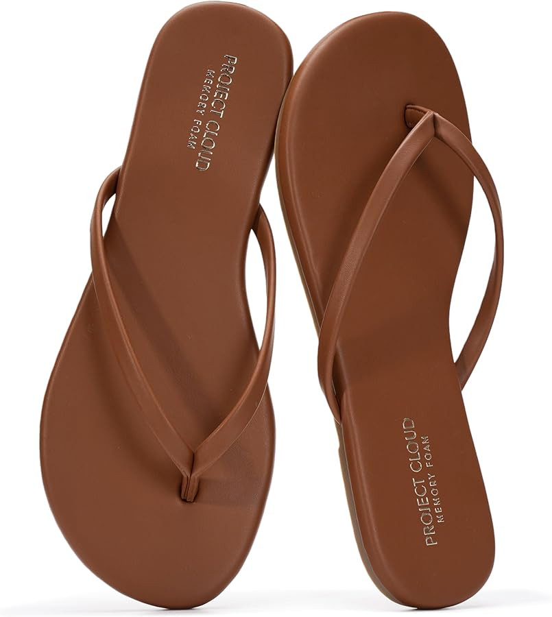 Project Cloud Flip Flops for Women Footwear- Lightweight and Memory Foam Insole Sandals for Women... | Amazon (US)