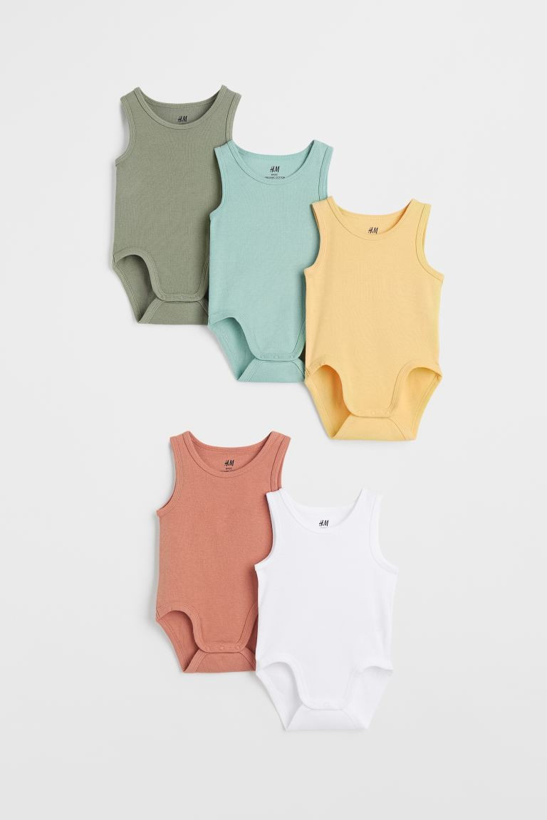 5-pack Sleeveless Bodysuits | H&M (US + CA)