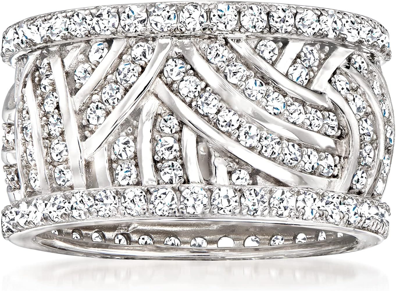 2.20 ct. t.w. CZ Eternity Band in Sterling Silver | Amazon (US)