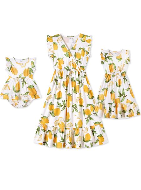 Mommy & mini match, lemon print dress 

#LTKFindsUnder50 #LTKBaby #LTKKids