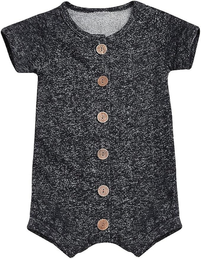 YOUNGER TREE Newborn Infant Toddler Baby Boy Romper Summer Jumpsuit Short Sleeve Clothing Set | Amazon (US)