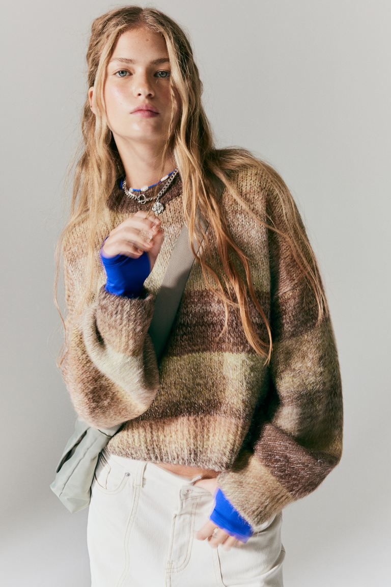 Oversized Jacquard-knit Sweater | H&M (US + CA)