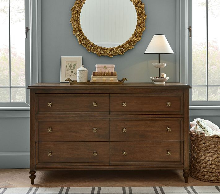 Chris Loves Julia Turned Wood Extra-Wide Dresser | Pottery Barn Kids