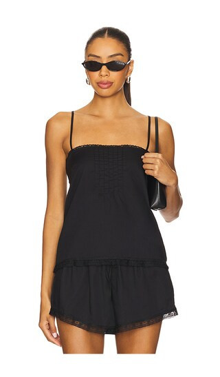 FAITHFULL THE BRAND Denise Top in Black. - size S | Revolve Clothing (Global)