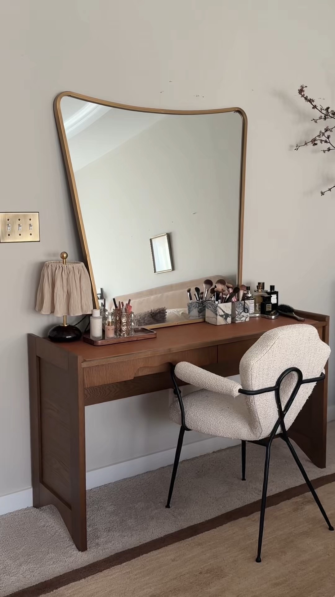 vanity. lamp: adoration studio mirror: homegoods 

#LTKHome