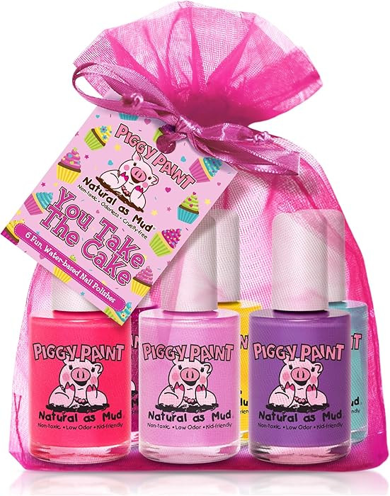 Piggy Paint | 100% Non-Toxic Vegan Girls Nail Polish | Safe, Cruelty-free, Low Odor for Kids| You... | Amazon (US)