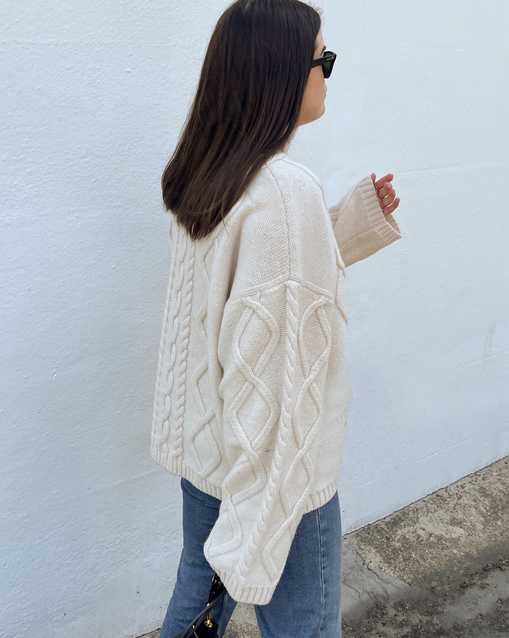 White wool outlet jumper