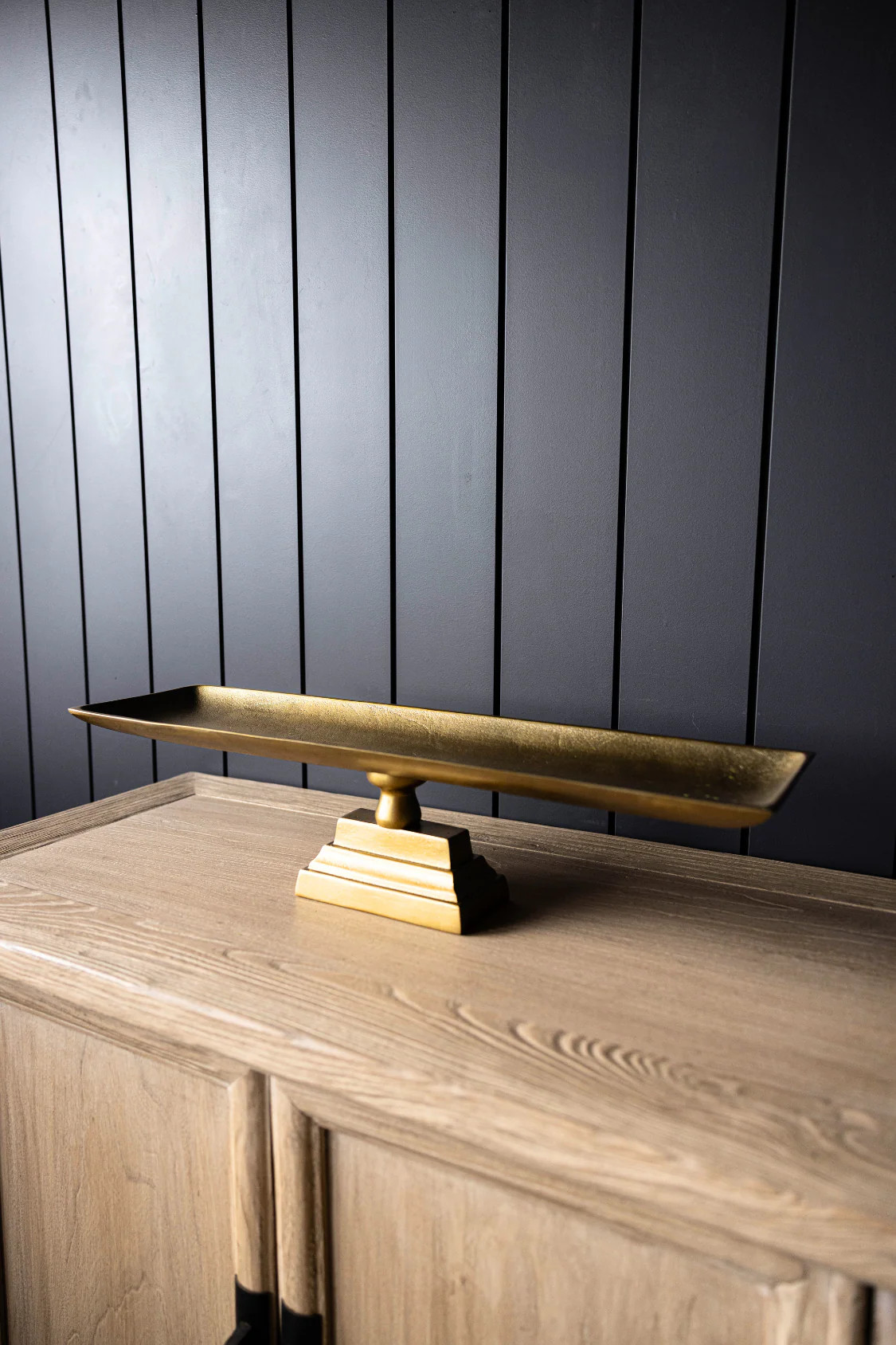 Bronze Aluminum Footed Tray | By Luxe B Co. | Luxe B Co