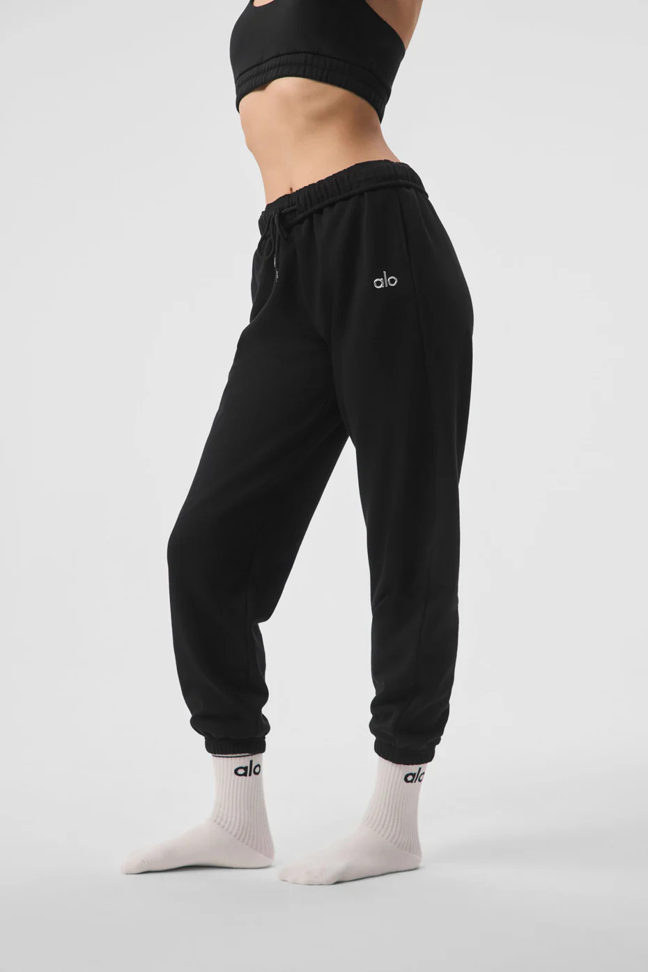 ALO | Accolade Sweatpant in Black, Size: XL | Alo Yoga