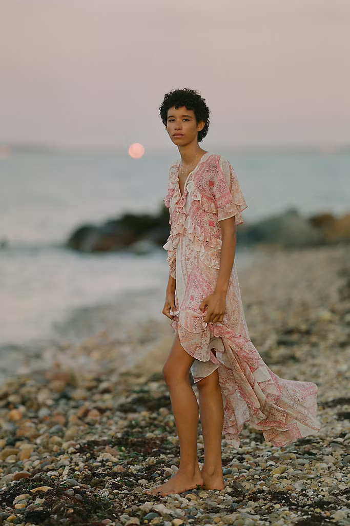 Clemencia Ruffled Maxi Dress | Anthropologie (US)