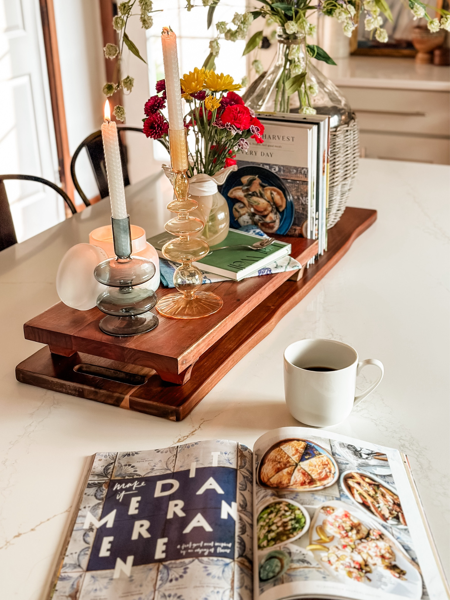 Quiet kitchen moments are completely worth it.

I’m able to soak in the peace and beauty of a clean and calm space while working on tonight’s menu. I can hear the birds chirping outside, the coffee tastes just right and the subtle scent of a burning candle warms my heart.

Soon the chaos of a full house will erupt and I love that too but I’m cherishing the quiet moments this Summer.

I hope you find a quiet moment today and I pray it’s as beautiful for you as this was for me.



#LTKHome