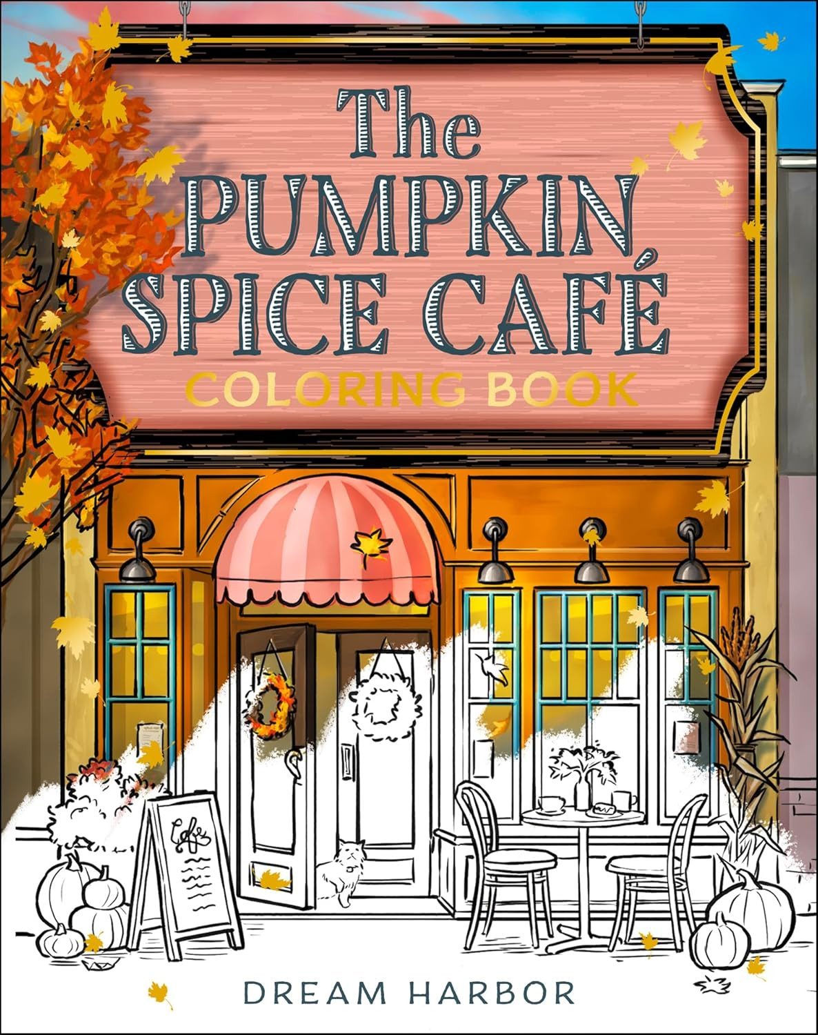 The Pumpkin Spice Café Coloring Book: The cozy official tie-in colouring book of the viral Pumpkin Spice Cafe romance! Perfect for fall 2025 (Dream Harbor) (Book 1) | Amazon (US)