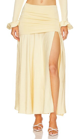 Mari Skirt in Buttercream | Revolve Clothing (Global)
